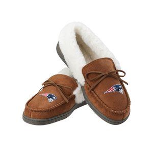 Tan Moccasin Slippers New England Patriots 09-10